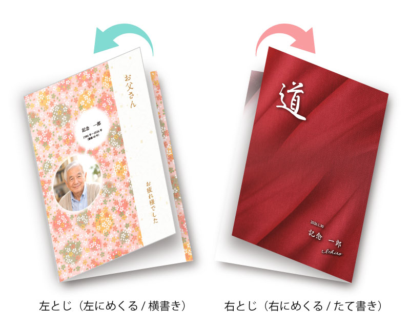 綴じ方のイメージ
